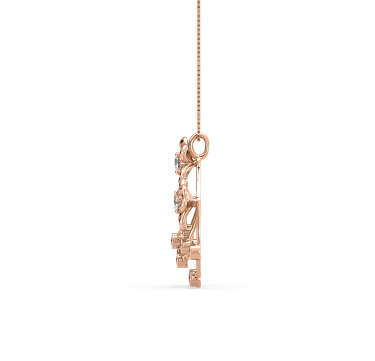 Elisha Floral Diamond Pendant