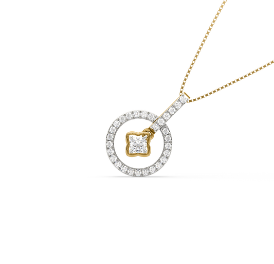 Mysteria Circle Diamond Pendant