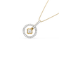 Mysteria Circle Diamond Pendant