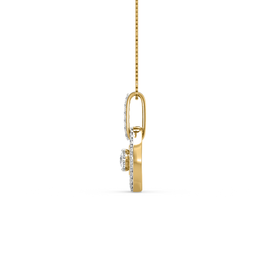 Mysteria Circle Diamond Pendant