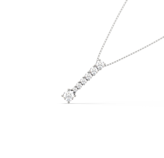 Catalina Linear Diamond Drop Pendant