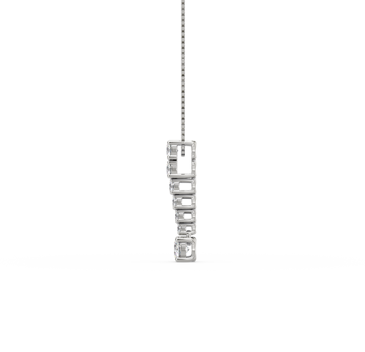Catalina Linear Diamond Drop Pendant