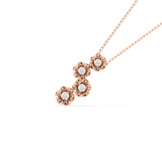 Louisa Flower Diamond Pendant