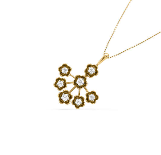 Eva Floral Diamond Pendant