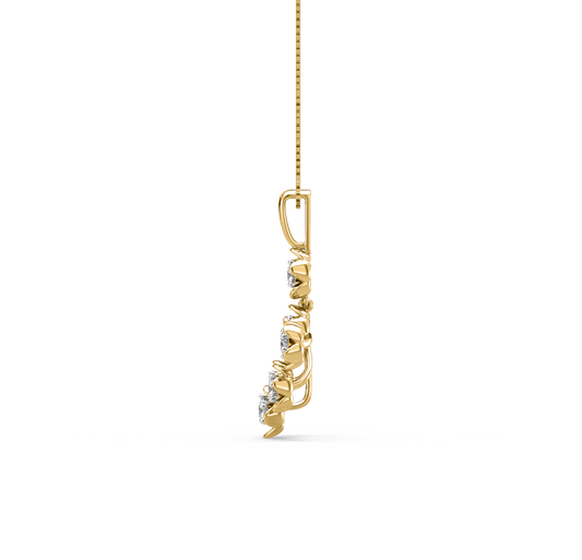 Eva Floral Diamond Pendant