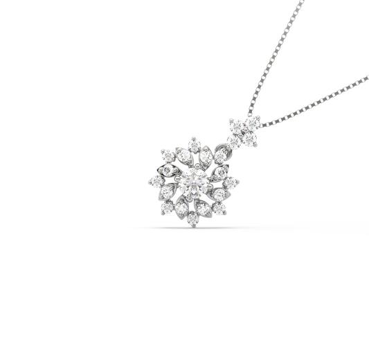 Lina Flower Diamond Pendant