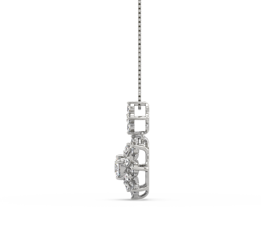 Lina Flower Diamond Pendant
