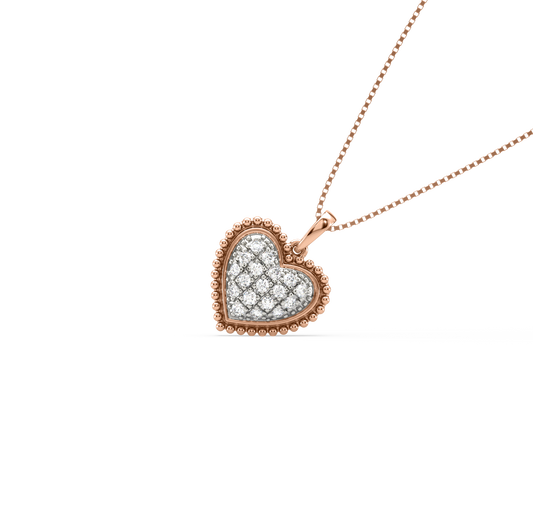 Laslow Heart Shaped Diamond Pendant
