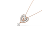 Melba Heart Drop Diamond Pendant