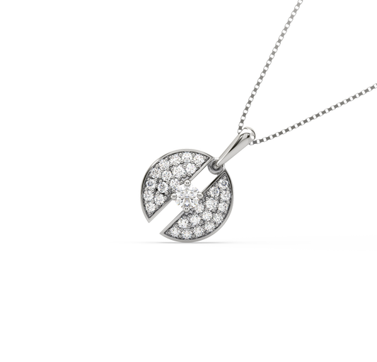 Millie Disc Diamond Pendant
