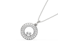 Orea Disc Oval Diamond Pendant