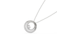 Elba 2 Line Oval Diamond Pendant