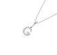 G Alphabet Diamond Pendant