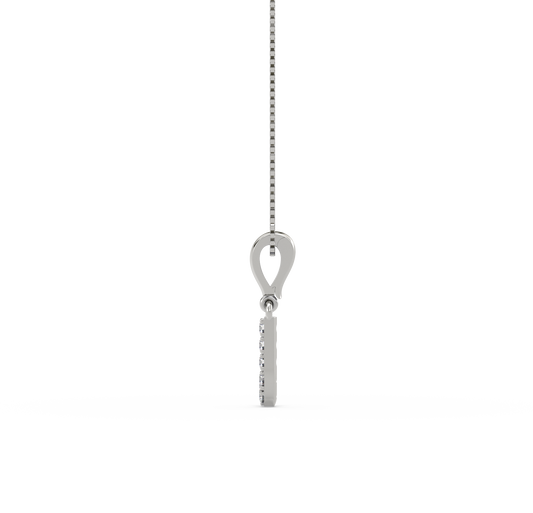 J Alphabet Diamond Pendant