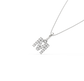 M Alphabet Diamond Pendant