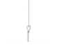 M Alphabet Diamond Pendant