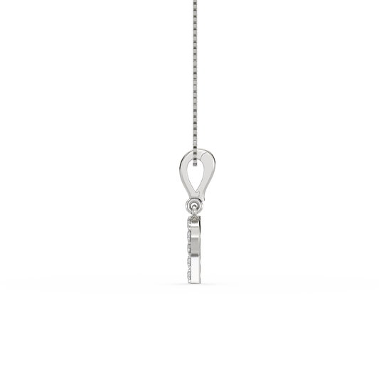 P Alphabet Diamond Pendant