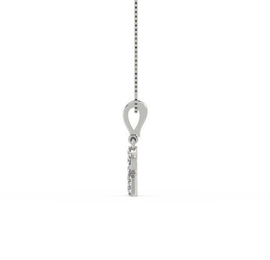 R Diamond Alphabet Pendant