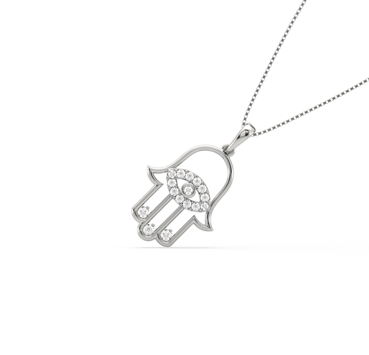 Alana Hamsa Diamond Pendant