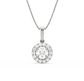 Livia Halo Diamond Pendant