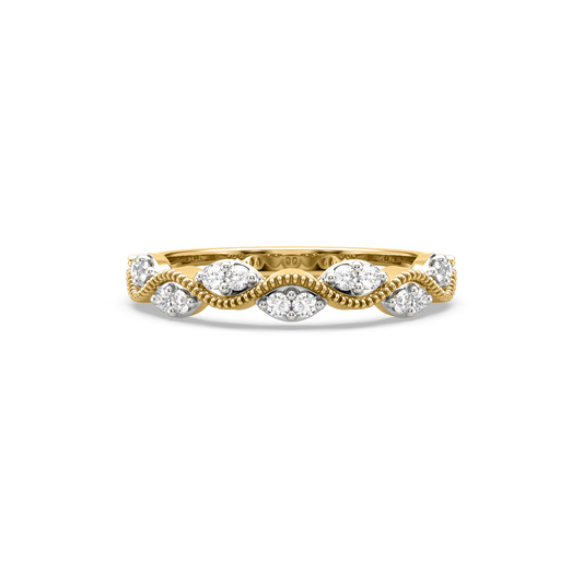 Alice Ripple Stackable Diamond Ring
