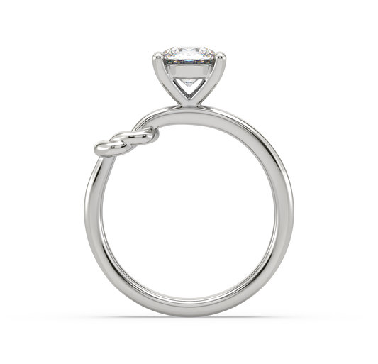 Mabel Knot Solitaire Ring