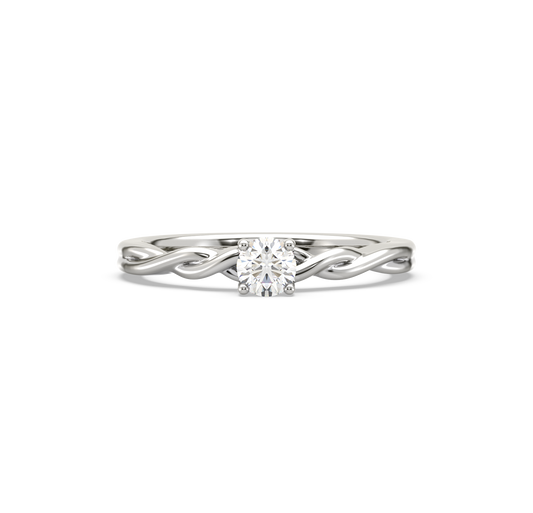 Maya Intertwined Solitaire ring
