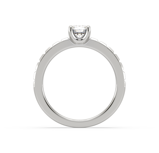 Arial Single Stone Solitaire Ring