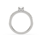 Arial Single Stone Solitaire Ring