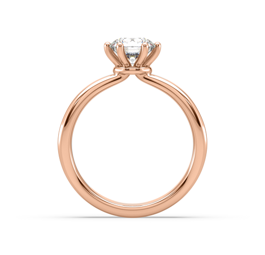 Jasmine Two-Tone Solitaire Ring