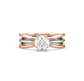 Jasmine Two-Tone Solitaire Ring