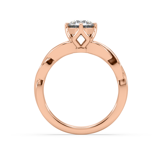 Vanessa Intertwined Solitaire Ring