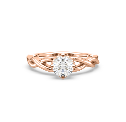 Vanessa Intertwined Solitaire Ring