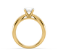 Julia Cross-over Solitaire Ring