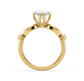 Melody Clover Solitaire Ring