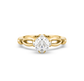 Melody Clover Solitaire Ring