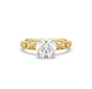 Sienna Flower Solitaire Diamond Ring