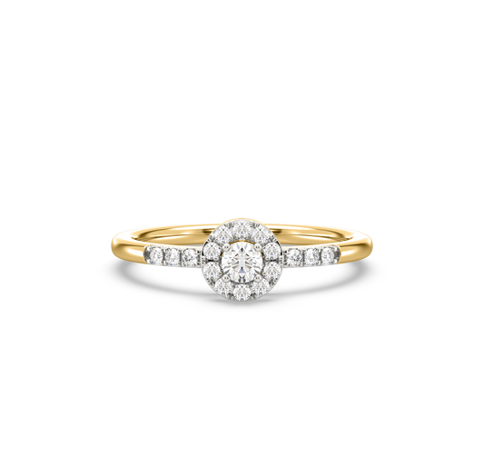 Cindy Halo Diamond Ring