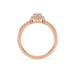 Azalea Floral Halo Ring