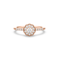 Azalea Floral Halo Ring