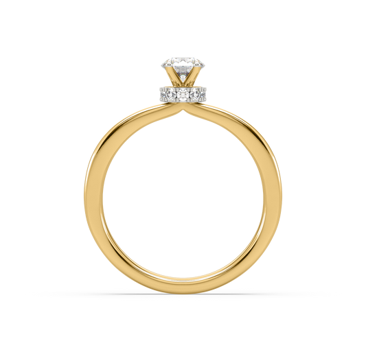 Kiara Crown Solitaire Diamond Ring
