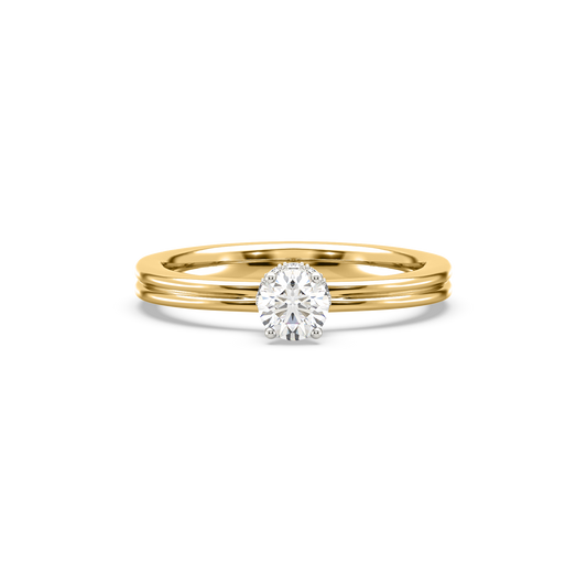 Kiara Crown Solitaire Diamond Ring