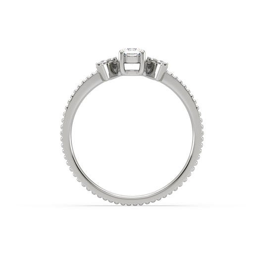 Ria Double Arrow Diamond Ring