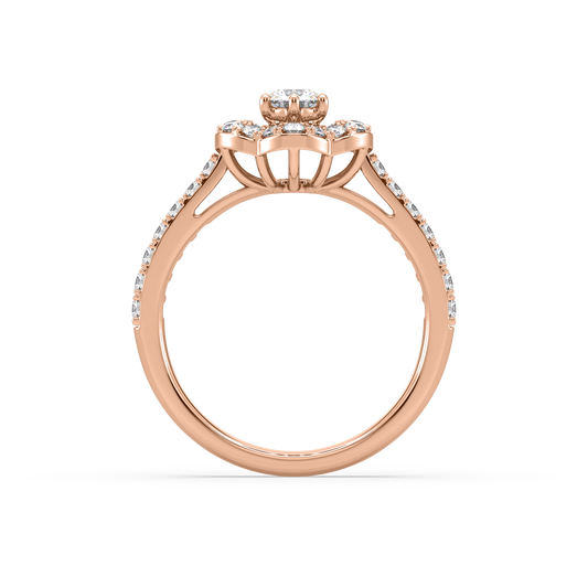 Holly Ornate Floral Ring
