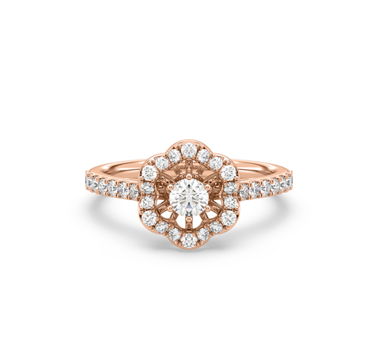 Holly Ornate Floral Ring