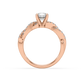 Nyla Twisted Solitaire Diamond Ring