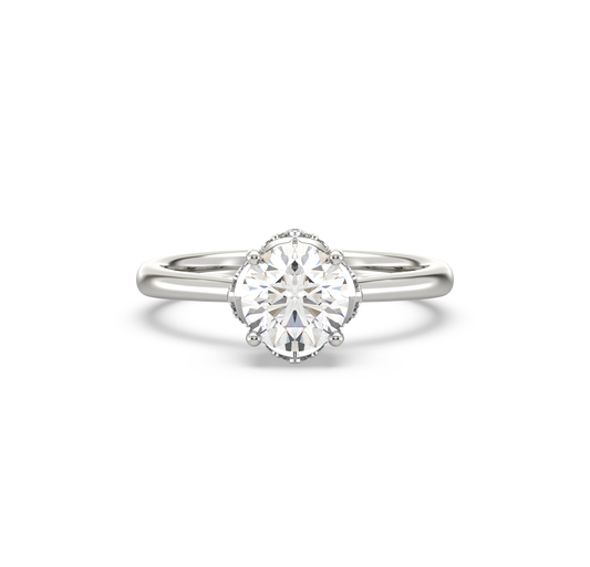 Carrie Raised Solitaire Ring