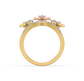 Zoe Flower Wave Diamond Ring