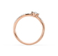 Irina Curved Solitaire Diamond Ring