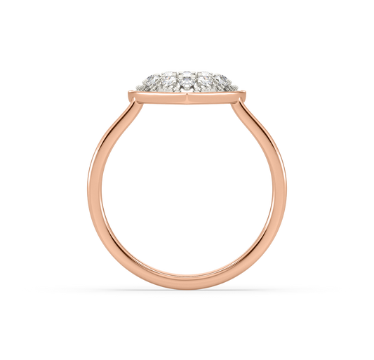 Amy Heart Cluster Diamond Ring